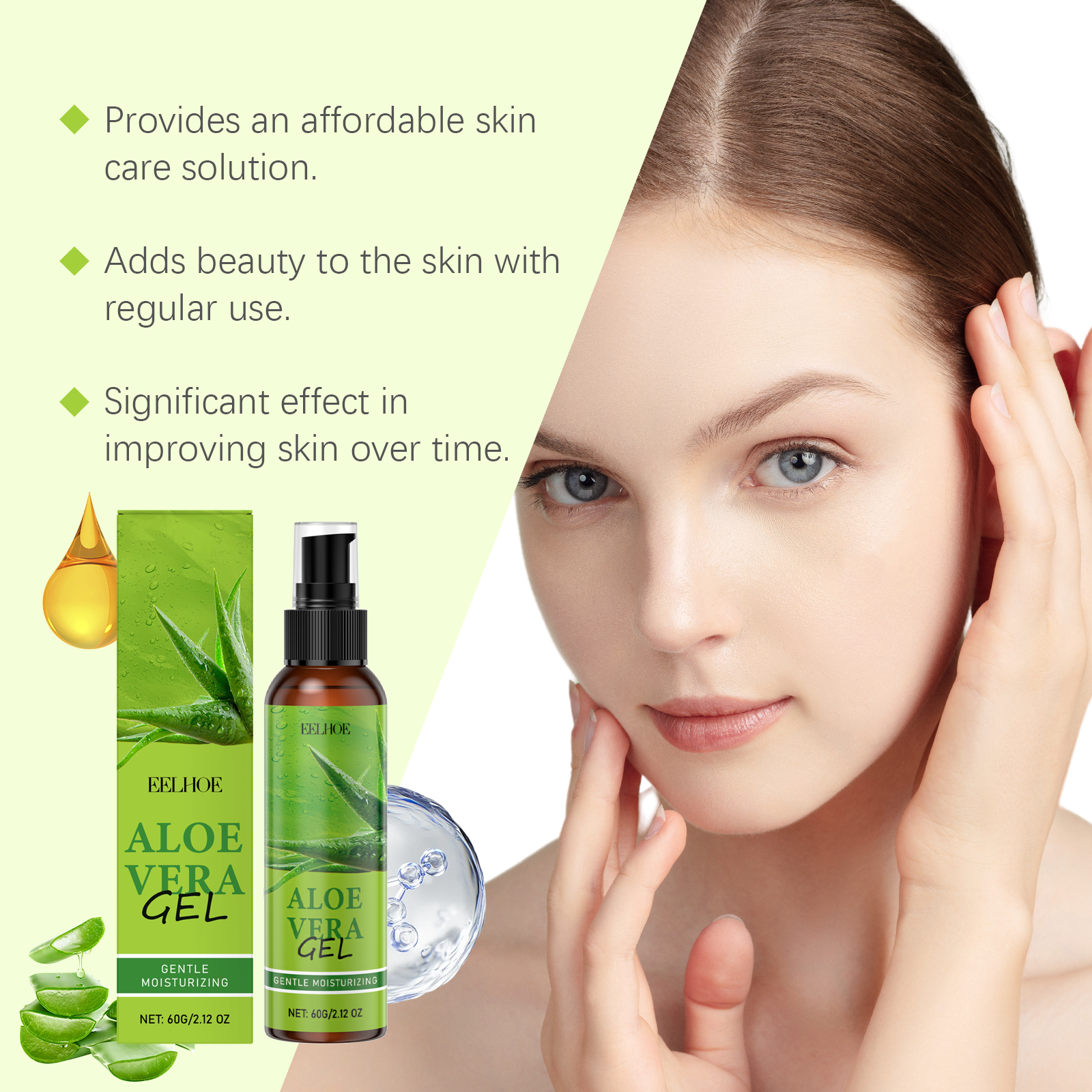 Gel Hidratante de Aloe Vera – Cuidado Natural para la Piel.