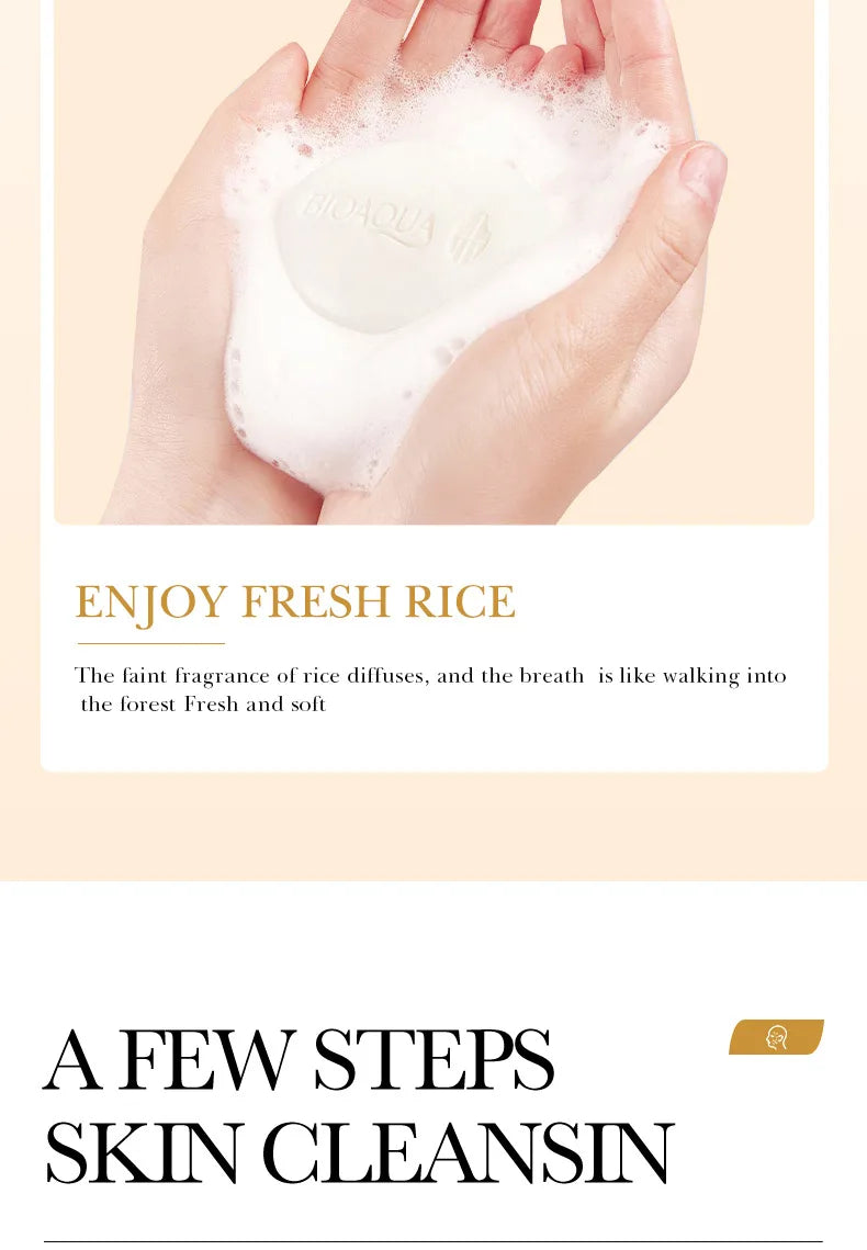 👉 Jabón de Arroz Hidratante para Rostro y Cuerpo.
