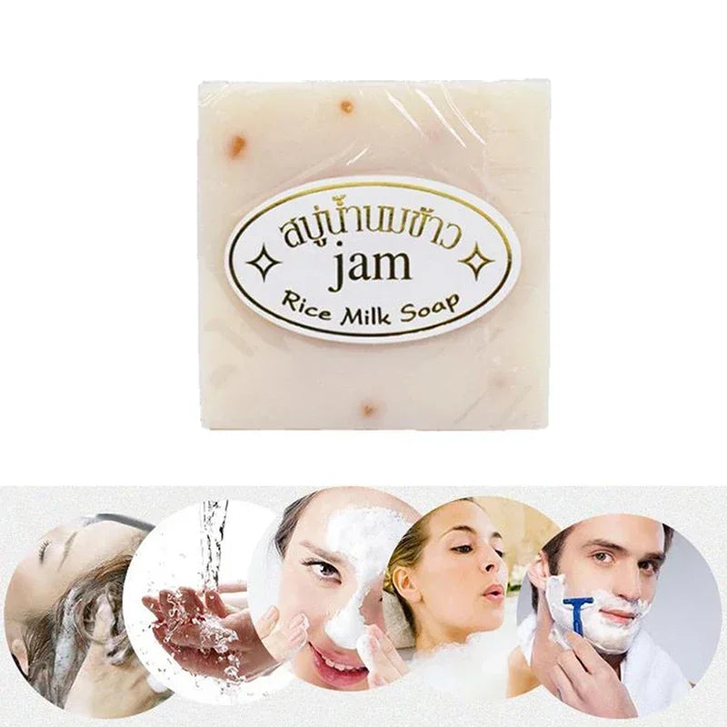 Pack de 3 Jabones de Arroz Hidratante – Limpieza Profunda y Piel Suave