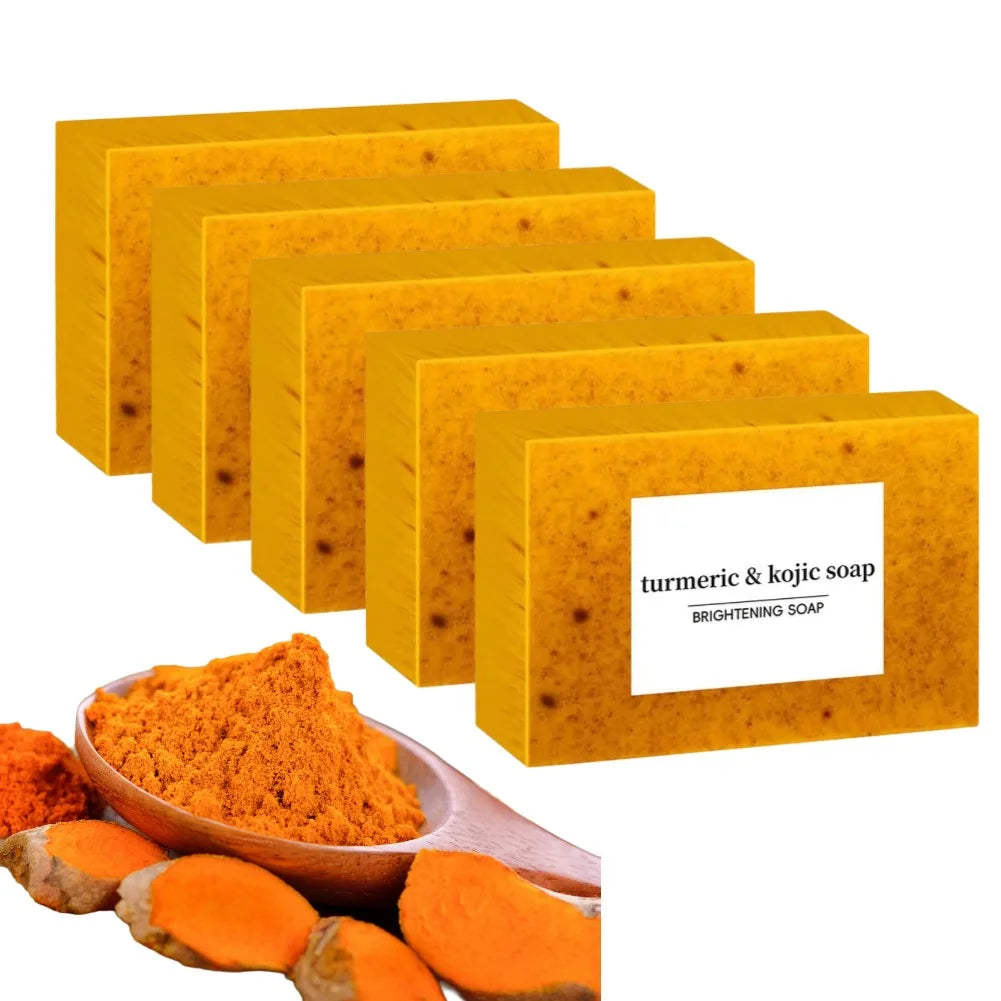 “Jabón Artesanal de Cúrcuma Aclarante – Natural Handmade Soap”