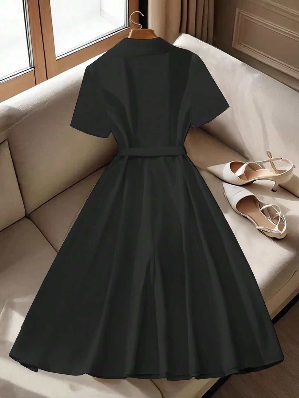 Vestido Aurora – Vestido Midi Elegante para Mujer.